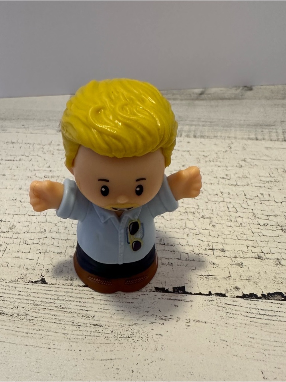 Fisher-Price Little-People Figure Dad Figure with Blonde Hair and Beard